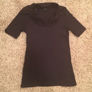 Black Logix Cowl Neck Top